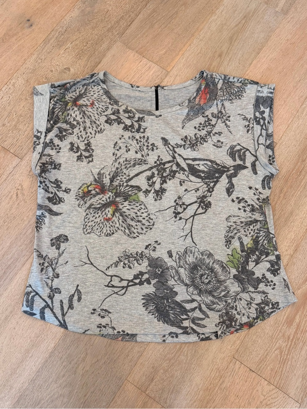 Sharon Young Short Sleeve Floral Tee